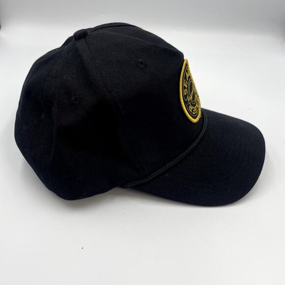 Seager Rugged Wear Black Snapback Adjustable Cap Baseball Hat - Picture 3 of 6